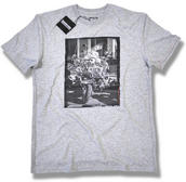View Item Lambretta Scooter Lamps T Shirt Grey Melange 